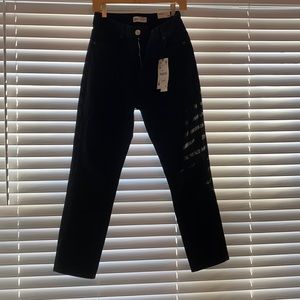 NWT Zara High- Rise Ankle Length Black Jeans